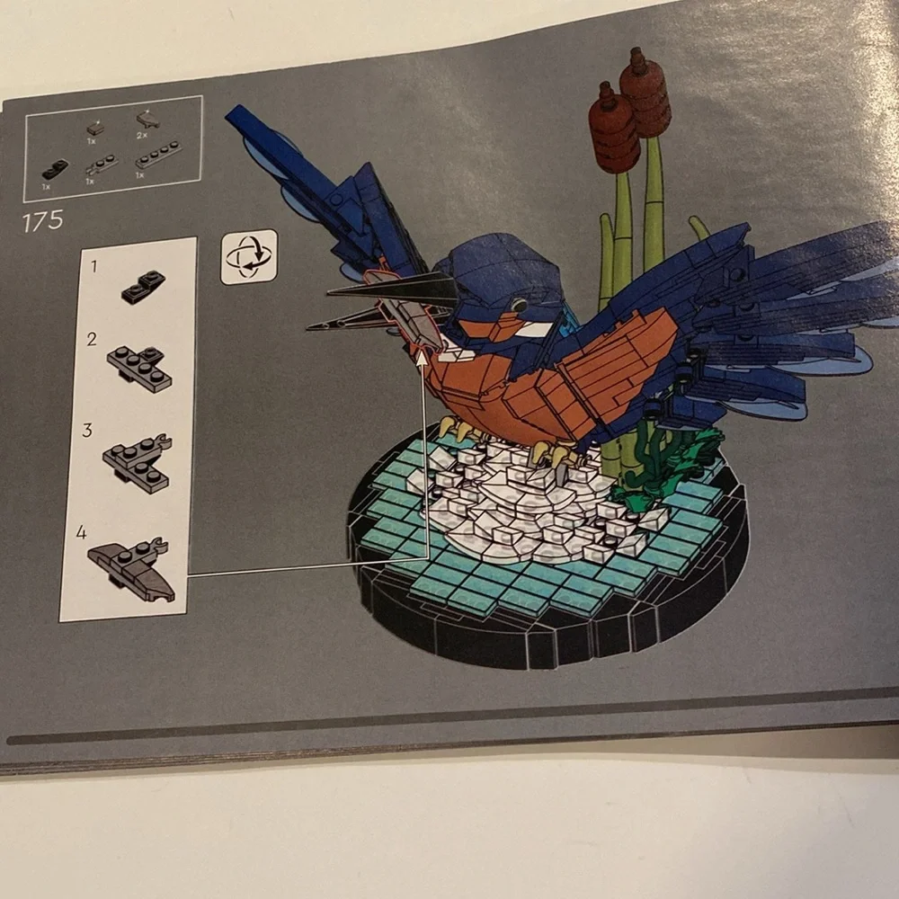 Lego Icons Kingfisher Instruction Booklet Preowned
